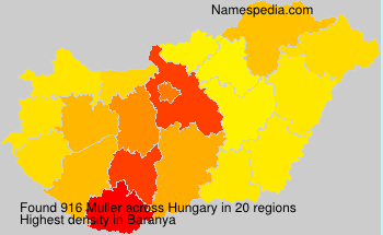 Surname Muller in Hungary Surname Muller in Hungary