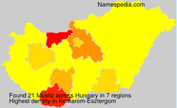 Surname Musitz in Hungary Surname Musitz in Hungary