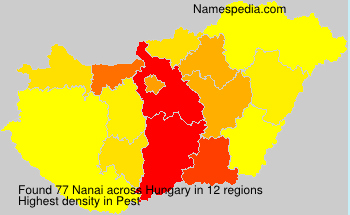 Surname Nanai in Hungary Surname Nanai in Hungary