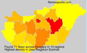 Surname Nasz in Hungary