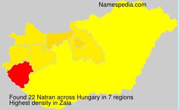Surname Natran in Hungary Surname Natran in Hungary
