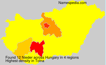 Surname Nieder in Hungary Surname Nieder in Hungary