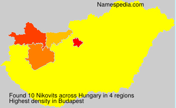 Surname Nikovits in Hungary Surname Nikovits in Hungary