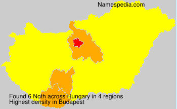 Surname Noth in Hungary Surname Noth in Hungary