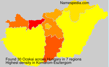 Surname Ocskai in Hungary Surname Ocskai in Hungary