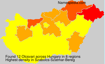 Surname Olcsvari in Hungary Surname Olcsvari in Hungary