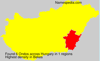 Surname Ondos in Hungary Surname Ondos in Hungary