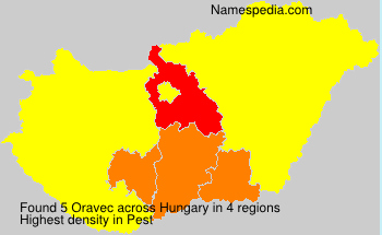 Surname Oravec in Hungary Surname Oravec in Hungary