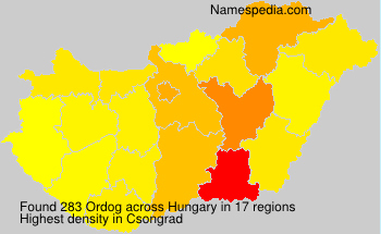 Surname Ordog in Hungary Surname Ordog in Hungary