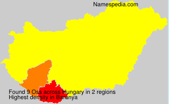 Surname Oss in Hungary Surname Oss in Hungary