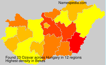 Surname Ozsvar in Hungary Surname Ozsvar in Hungary