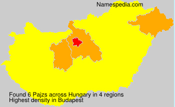 Surname Pajzs in Hungary Surname Pajzs in Hungary
