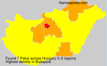 Surname Pakot in Hungary Surname Pakot in Hungary