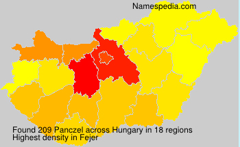 Surname Panczel in Hungary Surname Panczel in Hungary