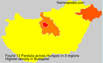 Surname Pandula in Hungary Surname Pandula in Hungary