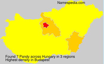 Surname Pandy in Hungary Surname Pandy in Hungary