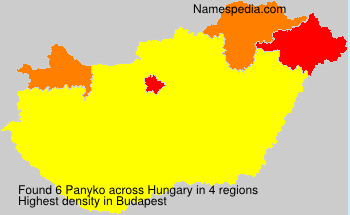 Surname Panyko in Hungary Surname Panyko in Hungary