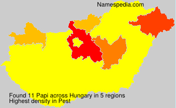 Surname Papi in Hungary Surname Papi in Hungary