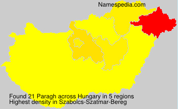 Surname Paragh in Hungary Surname Paragh in Hungary