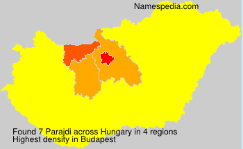 Surname Parajdi in Hungary