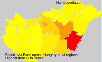 Surname Pardi in Hungary Surname Pardi in Hungary