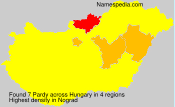 Surname Pardy in Hungary Surname Pardy in Hungary