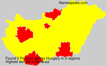Surname Paroczy in Hungary Surname Paroczy in Hungary