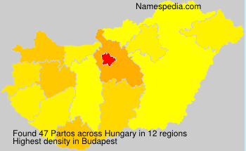 Surname Partos in Hungary Surname Partos in Hungary