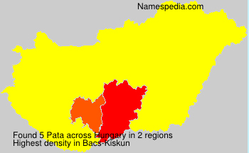 Surname Pata in Hungary Surname Pata in Hungary