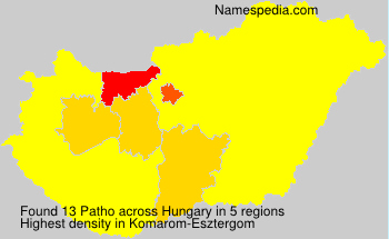 Surname Patho in Hungary Surname Patho in Hungary