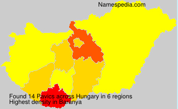Surname Pavics in Hungary Surname Pavics in Hungary