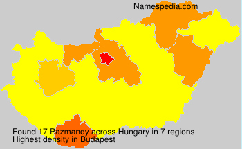 Surname Pazmandy in Hungary Surname Pazmandy in Hungary