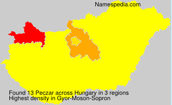 Surname Peczar in Hungary Surname Peczar in Hungary