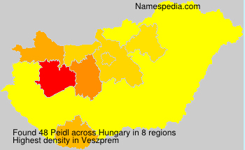 Surname Peidl in Hungary Surname Peidl in Hungary