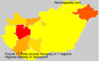 Surname Peka in Hungary Surname Peka in Hungary