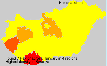 Surname Pektor in Hungary Surname Pektor in Hungary