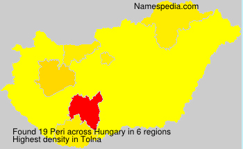 Surname Peri in Hungary Surname Peri in Hungary