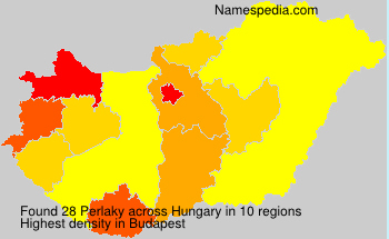 Surname Perlaky in Hungary Surname Perlaky in Hungary