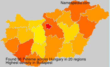 Surname Peterne in Hungary Surname Peterne in Hungary