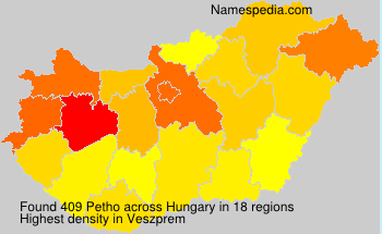 Surname Petho in Hungary Surname Petho in Hungary