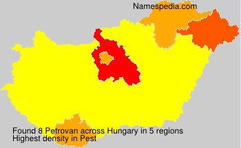 Surname Petrovan in Hungary Surname Petrovan in Hungary