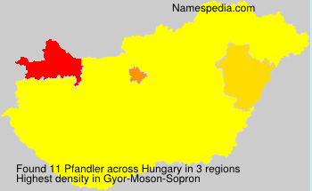 Surname Pfandler in Hungary Surname Pfandler in Hungary