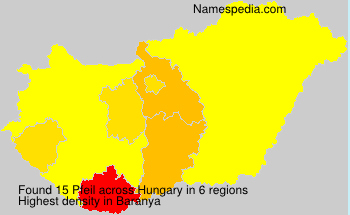 Surname Pfeil in Hungary Surname Pfeil in Hungary