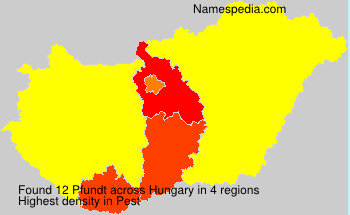 Surname Pfundt in Hungary Surname Pfundt in Hungary