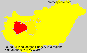 Surname Piedl in Hungary Surname Piedl in Hungary