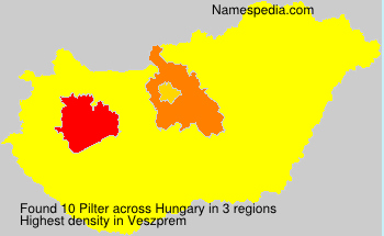 Surname Pilter in Hungary Surname Pilter in Hungary