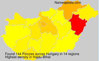 Surname Pinczes in Hungary Surname Pinczes in Hungary