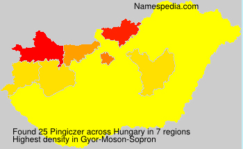 Surname Pingiczer in Hungary Surname Pingiczer in Hungary
