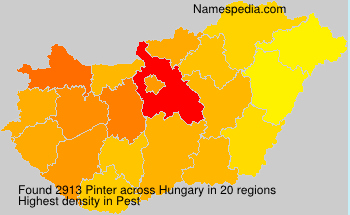 Surname Pinter in Hungary Surname Pinter in Hungary