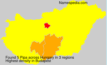 Surname Pipa in Hungary